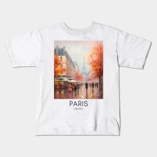 An Impressionist Painting of Paris - France Kids T-Shirt